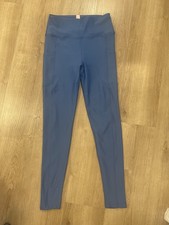 Peloton Women's Blue High-Waist Pocket Leggings M 28" Inseam Pull-On