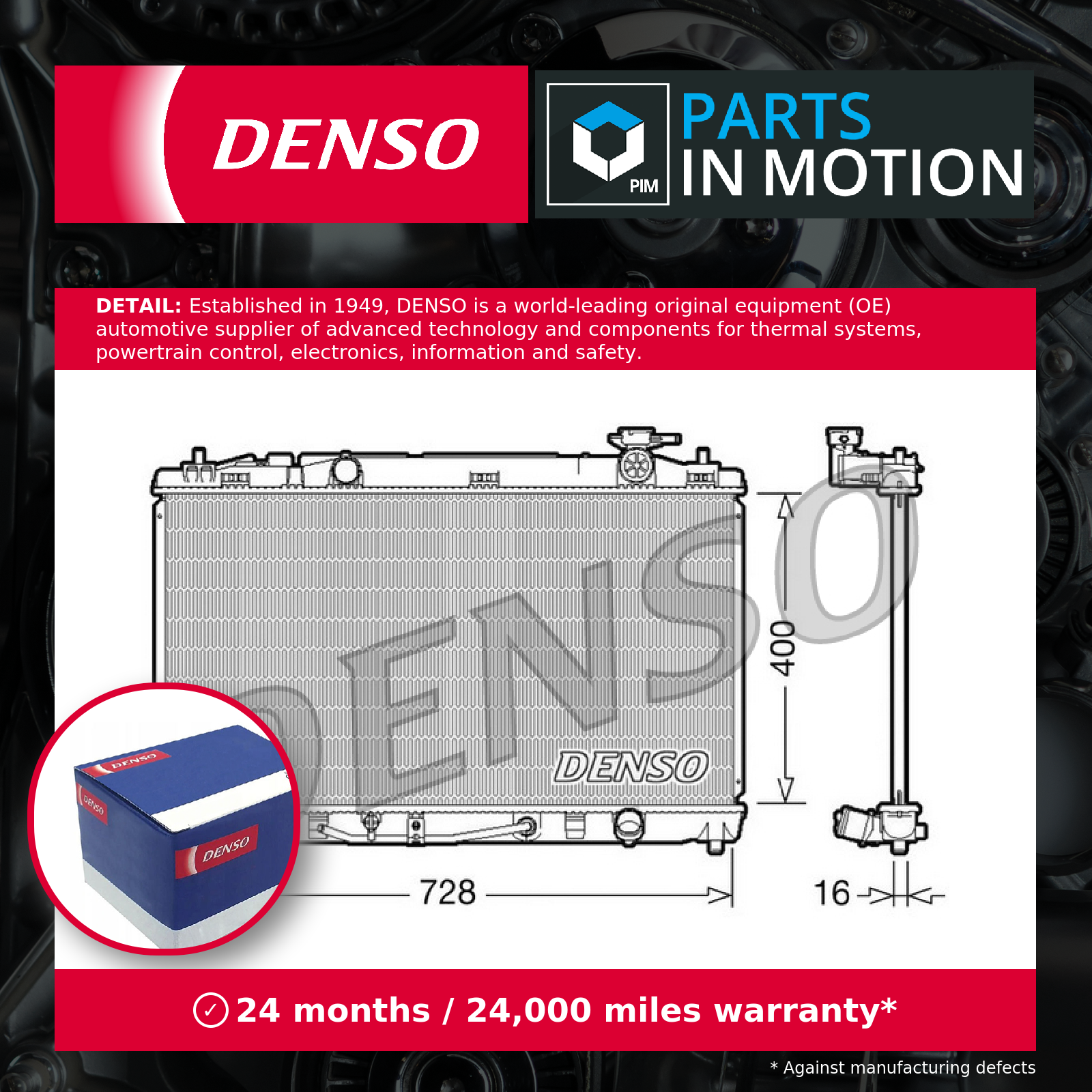 ✅Fits DENSO-TERMIKA DRM50042 RADIATOR ⭐UK Seller⭐ - Image 3