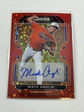2022 Panini Prizm Draft Picks - Mack Anglin #PDP205 Red Donut Circle Prizm READ
