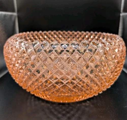 Anchor Hocking 1930s Miss America Pink Depression Glass Cupped Bowl 8.5”
