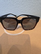 Quay Australia 'ON THE PROWL' Oversized Square Tortoise Sunglasses Women Chic