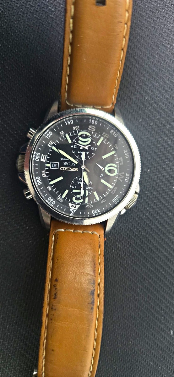 動作品　SEIKO SOLAR CHRONOGRAPH 腕時計 Seiko Solar Chronograph Watches for sale - eBay
