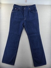 Vtg 70s Roebuck Sears Denim Jeans 33x33 Fits 32x33" Bootcut Scovill Zipper USA
