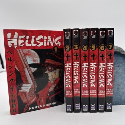 Hellsing Vol 1-7 Eng Manga Kohta Hirano - Gothic Dark Fantasy Action Horror
