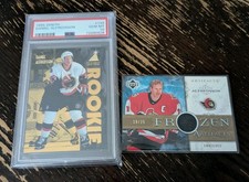 1995-96 Pinnacle Zenith Daniel Alfredsson Rookie PSA 10 UD jersey SP /25