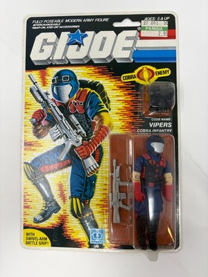 1986 G.I. Joe ARAH Cobra Vipers v1 Series 5 MOC Sealed Hasbro 1986 (#1)
