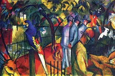 Zoological Gardens August Macke Poster Print
