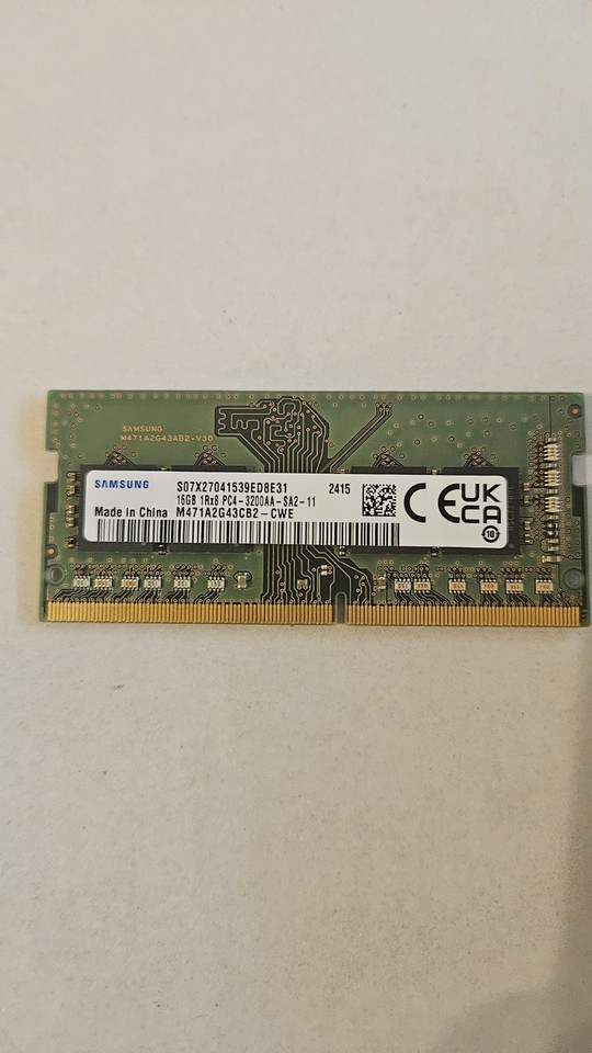 Samsung Laptop Memory SODIMM DDR4 RAM 16GB 1Rx8 PC4-3200AA-SA2-11 | eBay
