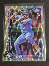 2025 Topps Chrome Leo Jimenez RC RayWave Refractor #276 Blue Jays Rookie