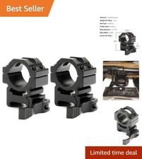 1" Med Pro QD Picatinny Scope Rings - Lightweight, Durable  Adjustable 2 Pcs