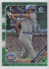 2019 Bowman Chrome Prospects Green Shimmer Refractor 67/99 Shervyen Newton 10z2