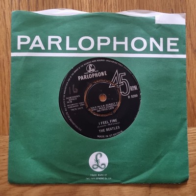 THE BEATLES - I Feel Fine Parlophone Records 7'' 1964