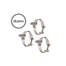 28.6mm silver sheath clamp kit 3 pieces DIA-COMPE cycle