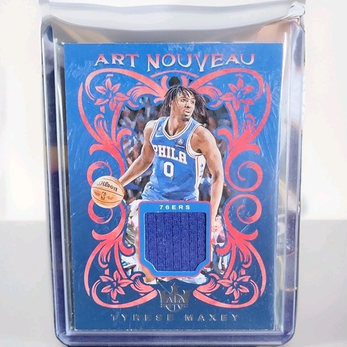 2023-24 Panini Court Kings Art Nouveau Tyrese Maxey Memorabilia game used🔥76ers