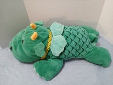 Melissa  Doug Green Yellow Cuddle Dragon Large Plush 28" Stuffed Animal