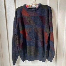 Vintage 90s y2k colorful sweater grandpa style