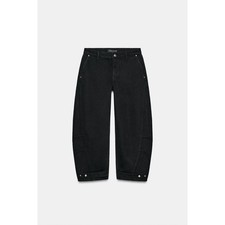 ZARA Z1975 MID-RISE BALLOON FIT JEANS