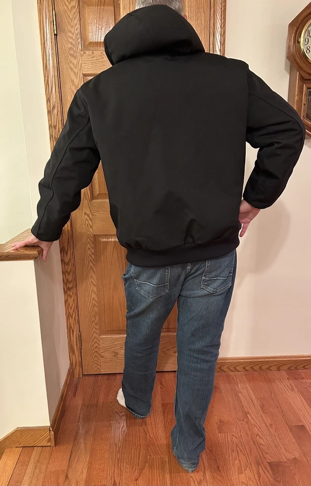 Abrigo Chaqueta Carhartt Active J133 XL NEGRO Forrado con Edredón Resistente al Agua - BONITO Foto 3 de 4