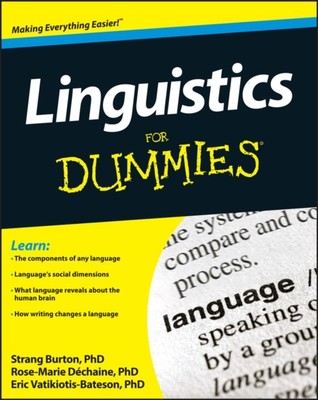 Linguistics For Dummies by Eric Vatikiotis-Bateson (Paperback Book)