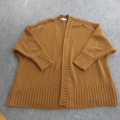 Madewell Sweater Cardigan Womens Small Brown Wool Alpaca Knit Open
