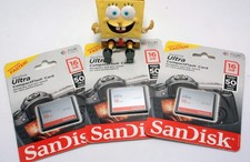CompactFlash SanDisk Ultra Cards 3x , NEW/SEALED 16GB Speed up to 50MB/sec