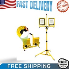 25000 lumen dual head led work light with stand tripod waterproof