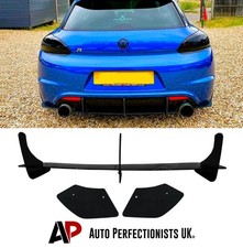 For Vw Scirocco R Rear Gloss Black Blade Fin Diffuser Spoiler Body Kit 2008-2018 For Vw Scirocco R Rear Gloss Black Blade Fin Diffuser Spoiler Body Kit 2008-2018