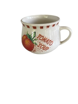 Vintage Soup Recipe Mug Coffee Tea 1970 s 16 Oz Tomato Soup