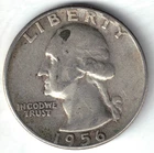 USA - 1956P - Washington ¼ $ - Silver Eagle - no mint mark - #21187