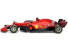 Ferrari SF21 #55 Carlos Sainz Formula One F1 Car "Ferrari Racing" Series 1/18 Di