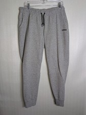 ADIDAS Women  s Fleece Joggers Size XL Gray Heather Sweatpants