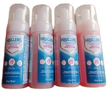 4 HIBICLENS Antiseptic Skin Cleansers with foam pump 4fl oz EXP:08/2026