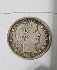 Beautiful 1892 Barber Quarter Silver US Coin VG-VF