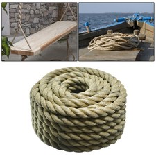 Manila Rope 1" 50' PP 3 Strand Twisted Rope Arborist Bull Rope Rope