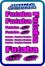 FUTABA SERVO RADIO RX TX 2.4G FLIGHT REMOTE CONTROL STICKERS FASST PINK BLACK 