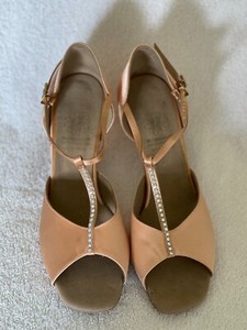 Supadance Latin Ballroom Dance Shoes Flesh/Pale Pink Size 7.5 UK/ 10 USA