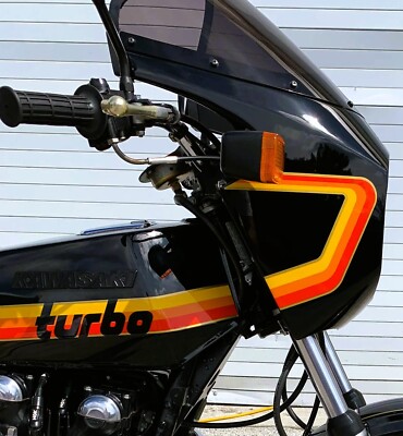 スタンピン ダイカット 1978 Kawasaki KZ1000 Z1-R TC TURBO - Complete PIN-STRIPING DECALS