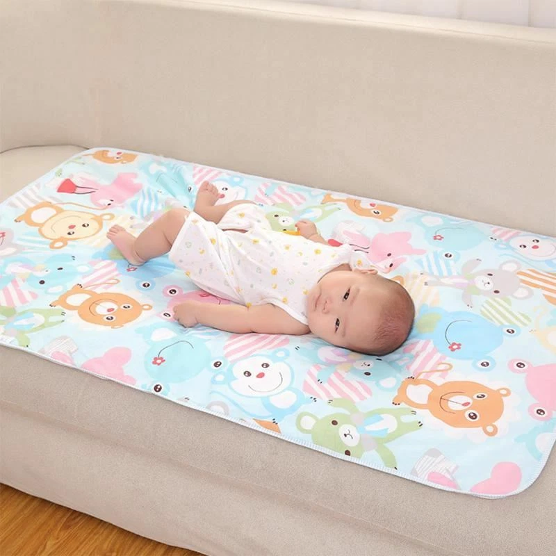 1 Pc Baby Changing Mat Cartoon Cotton Waterproof Sheet Baby Pad Table  Diapers Ur