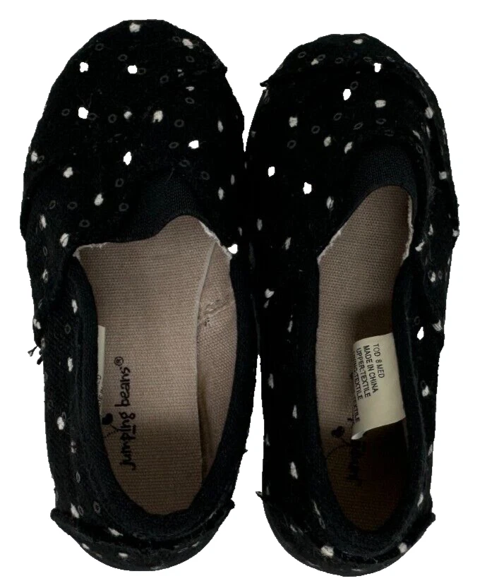 Jumping Beans Toddler Girls Maltanoir Slip On Canvas Flats Black Size:5 140A - Image 3 of 4