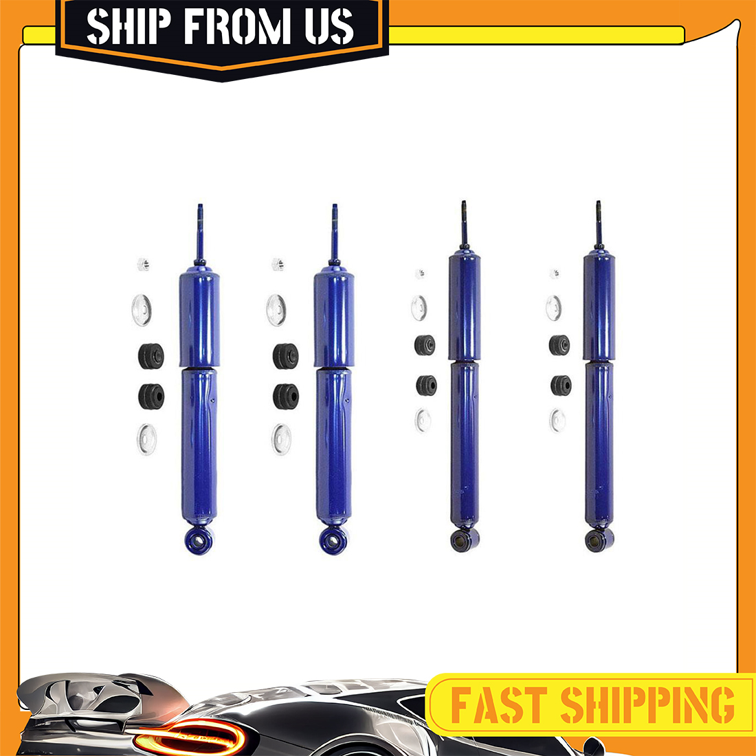 Monroe Front Struts and Bellows & Rear Shock Absorbers Kit For Honda Monroe Front Struts and Bellows & Rear Shock Absorbers Kit For Honda