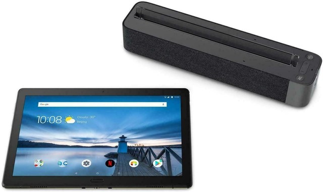 lenovo tab p10 10 inch 32gb fhd tablet & alexa smart speaker