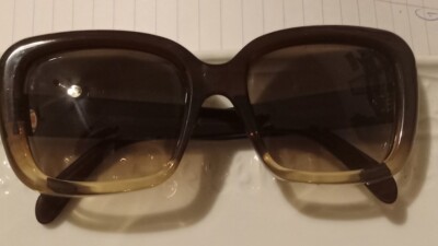 Celine sunglasses brown fade square frame with black case | eBay display picture 2