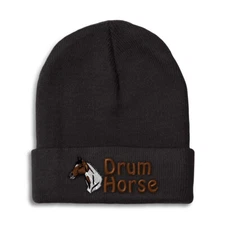 Beanies for Men Drum Horse Winter Hats for Women Acrylic Skull Cap 1 Size