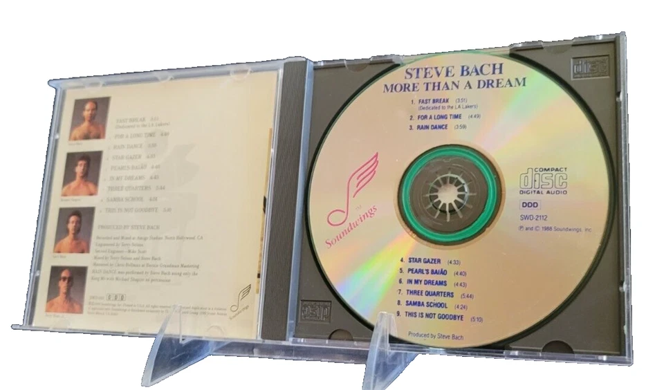 Steve Bach – More Than a Dream (CD) 1988, Soundwings Records Foto 2 de 3