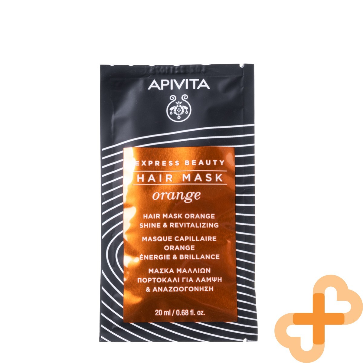 APIVITA EXPRESS BEAUTY Hair Mask Orange Shine Revitalizing Moisturizing 20 ml
