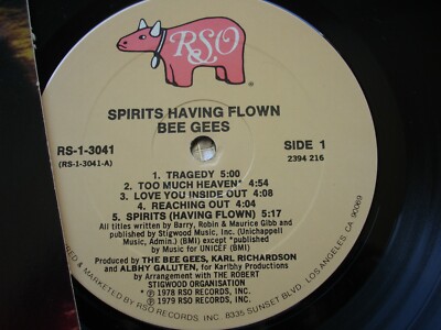 Bee Gees ‎~ Spirits Having Flown ~ Vintage Vinyl LP RSO – RS-1