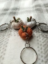 Mini Rustic Pumpkin Keychain