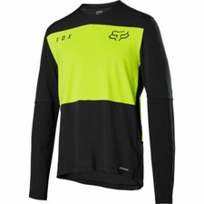 Fox Racing Defend Delta Long Sleeve L/S Lunar Jersey Day Glo Yellow