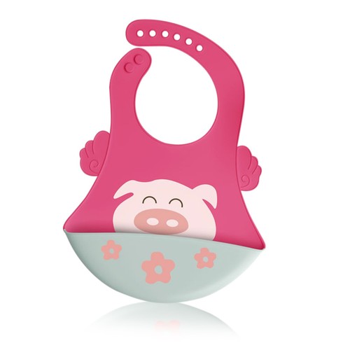 Silicone Baby Bib, Soft, Waterproof Bib With Pocket , 6 pack, for baby boy&girl - Picture 7 of 10