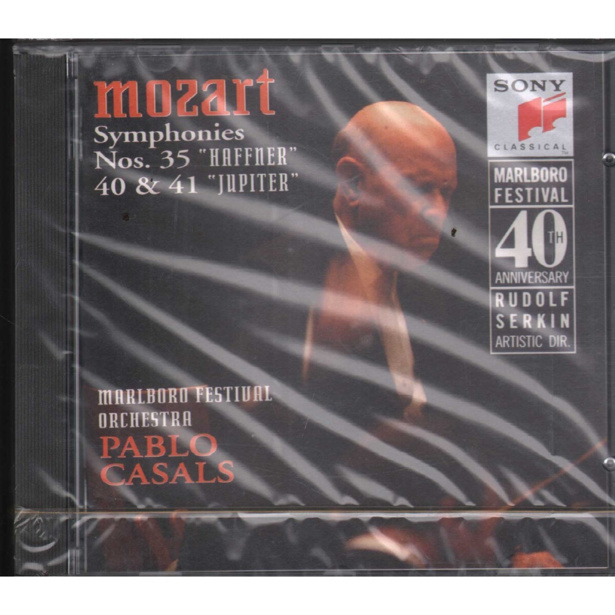 Mozart, Casals CD Symphonies Nos. 35, Haffner, 40, 41, Jupiter Sony SMK47294 Sig